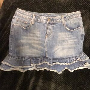 Wrangler jean mini skirt vintage